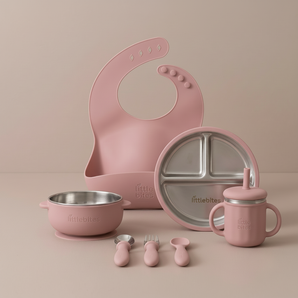 Complete Starting Solids Kit — the full set, Pink
